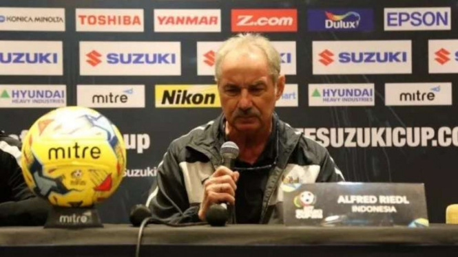 Mantan pelatih Timnas Indonesia, Alfred Riedl