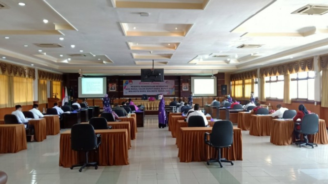 14 pasang calon peserta Pilkada melaksanakan Tes Rohani di RSSA Kota Malang