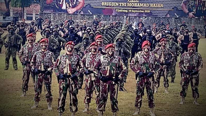 VIVA Militer: Serah terima jabatan Komandan Jenderal Kopassus.