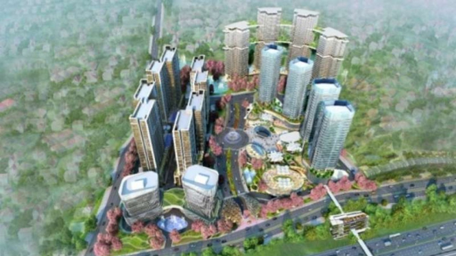 Proyek superblok Sakura Garden City di Jakarta Timur.