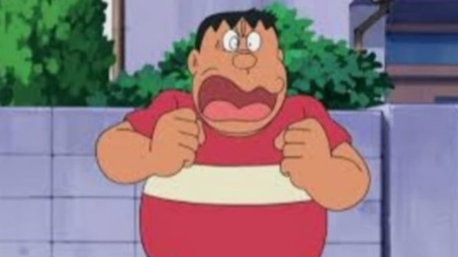 angry gian doraemon