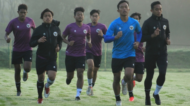 Latihan Timnas Indonesia U-19 di Kroasia