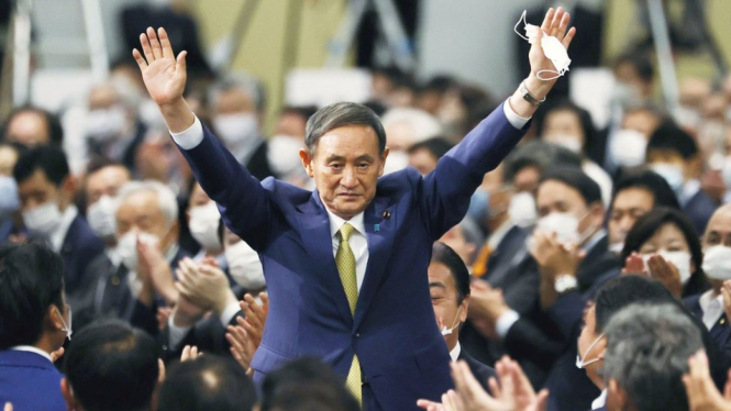 Yoshihide Suga jadi Perdana Menteri Jepang.-Reuters