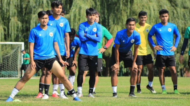 Latihan Timnas Indonesia U-19 di Kroasia