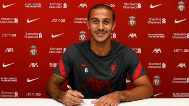 Gelandang Liverpool, Thiago Alcantara.