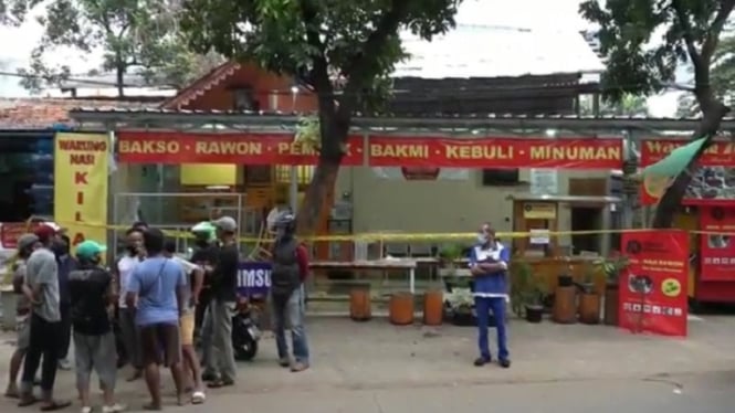 Lokasi penyerangan geng motor di Pesanggrahan