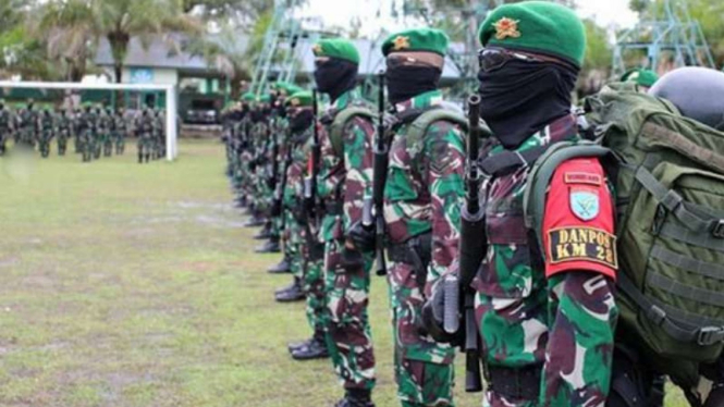 VIVA Militer: Pasukan Batalyon Infanteri 642/Kapuas.