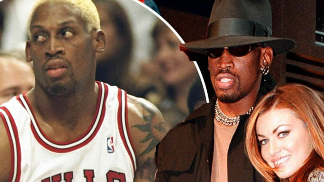 Dennis Rodman dan Carmen Electra