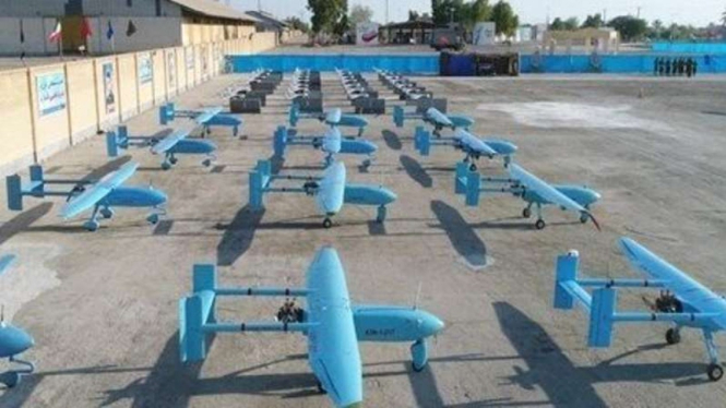 VIVA Militer: Ratusan unit drone terbaru Korps Garda Revolusi Islam Iran (IRGC)