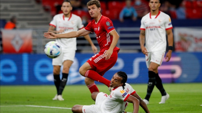 Duel Piala Super Eropa 2020 antara Bayern Munich vs Sevilla