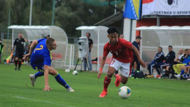 Duel Timnas Indonesia U-19 vs Bosnia-Herzegovina U-19.