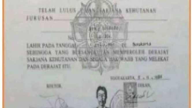 Hoax ijazah Jokowi palsu