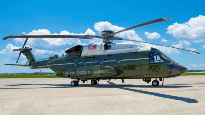 VIVA Militer: Helikopter Marine One Pengangkut Presiden Amerika Serikat