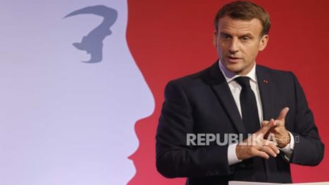 Presiden Prancis Emmanuel Macron Source : Republika