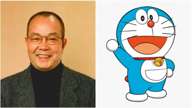 Pengisi suara asli kartun Doraemon, Tomita Kosei.