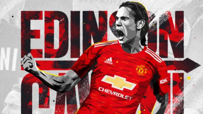 Manchester United resmi rekrut Edinson Cavani