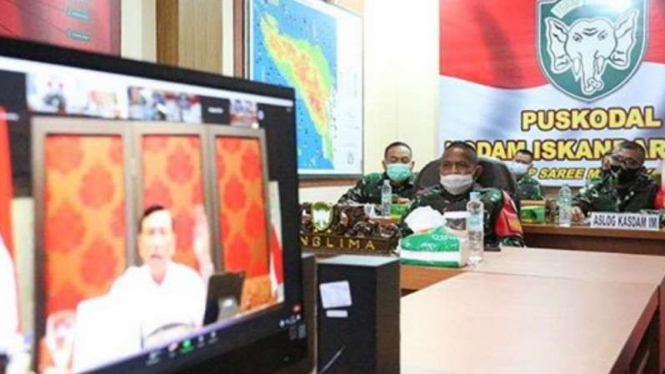 VIVA Militer: Rapat koordinasi  Operasi Perubahan Prilaku Jenderal LBP.