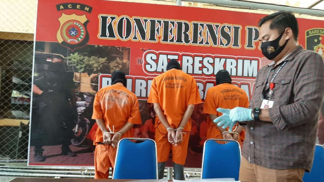 Tiga pelaku pencabulan bocah 8 tahun di Aceh