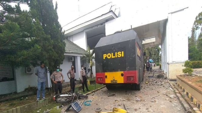 Aksi unjuk rasa di Palopo, Sulawesi Selatan