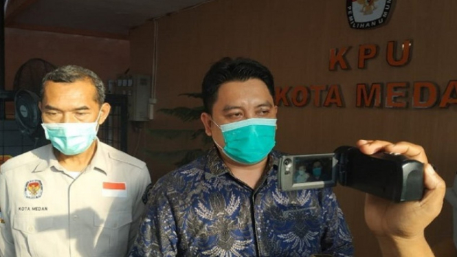 Ketua KPU Medan Agussyah Ramadani Damanik 