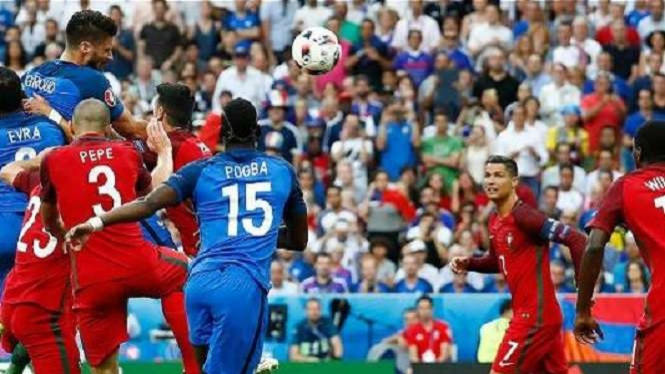 Duel Prancis vs Portugal di final Piala Eropa 2016