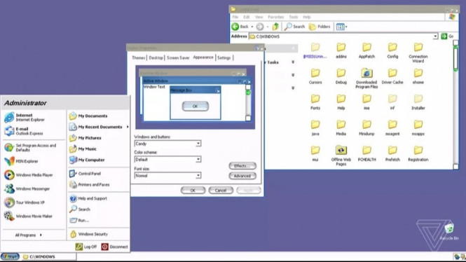 Ternyata Windows XP Punya Tampilan Rahasia Mirip Mac