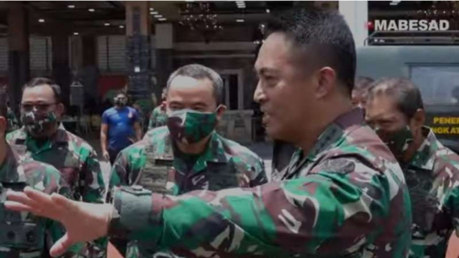VIVA Militer : Kasad Jenderal TNI Andika Perkasa cek kesiapan pasukan TNI AD