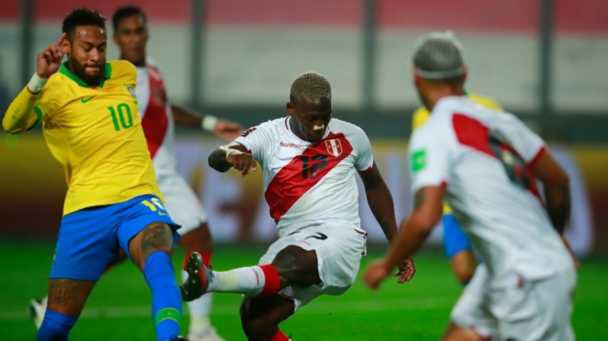 Duel Peru vs Brasil di Kualifikasi Piala Dunia 2022