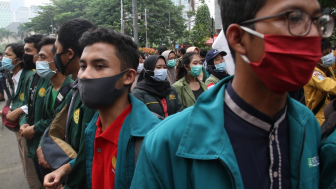 Aksi Demo BEM Seluruh Indonesia di Jakarta