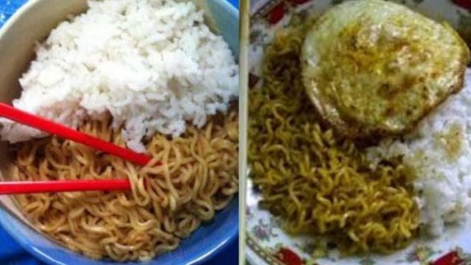 Mie instan dan nasi bahaya jika dimakan bersamaan