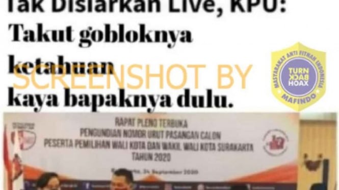 Hoax debat Cawalkot Solo tidak live karena takut kelihatan bodoh