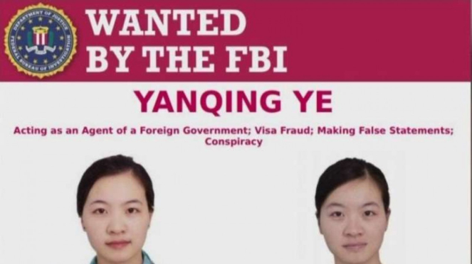 VIVA Militer: Warga negara China masuk daftar pencarian orang FBI