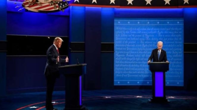 El debate final del candidato a la presidencia de Estados Unidos, Donald Trump y Joe Biden