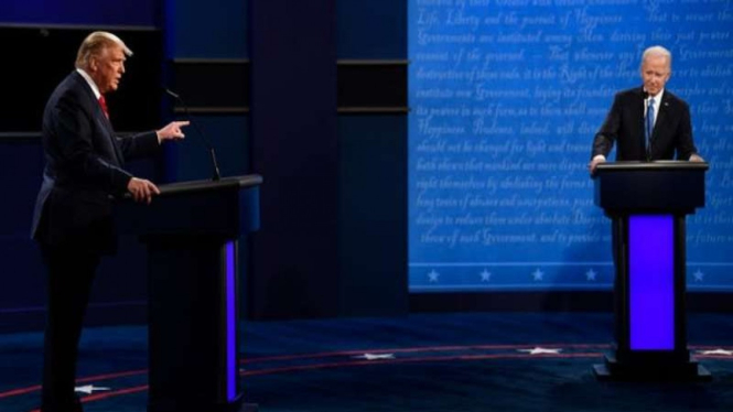 Debat terakhir capres AS, Donald Trump Vs Joe Biden