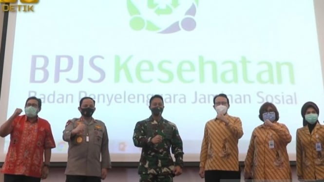 KSAD Jenderal TNI Andika Perkasa dan Komjen Gatot datangi BPJS Kesehatan