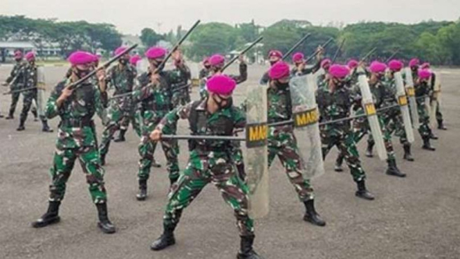 VIVA Militer: Pasukan gerak cepat PHH Marinir TNI.