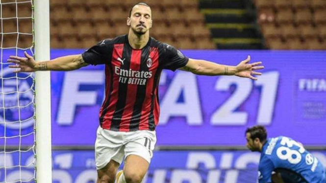 Bomber AC Milan, Zlatan Ibrahimovic.