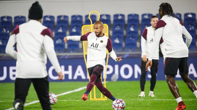 Latihan PSG jelang melawan Istanbul Basaksehir