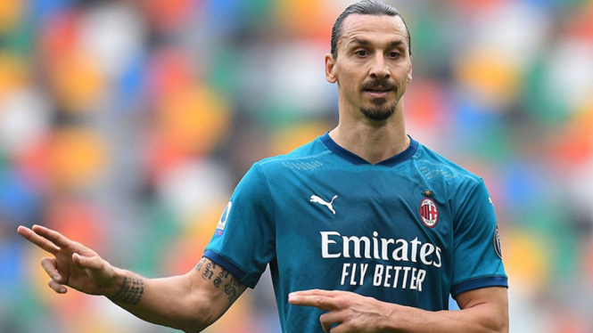 Striker AC Milan, Zlatan Ibrahimovic.