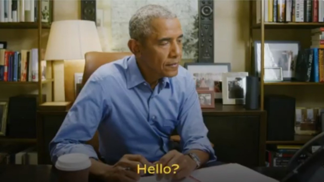 Mantan Presiden AS Barack Obama kampanye untuk Joe Biden dengan telepon