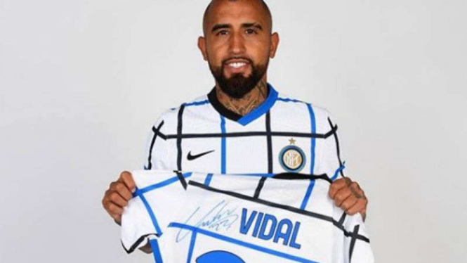 Gelandang Inter Milan, Arturo Vidal.