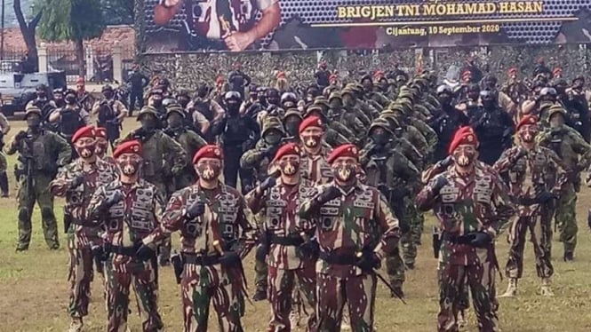 VIVA Militer : Penyerahan komando satuan elit Korps Baret Merah, Kopassus