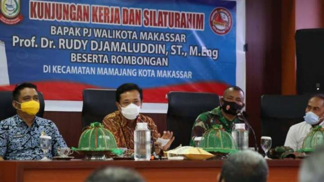 Pj Wali Kota Makassar, Rudy Djamaluddin,Kunjungan ke kantor Kecamatan Mamajang