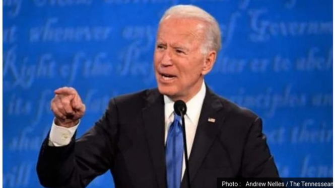 Joe Biden dalam sesi debat terakhir Pilpres AS 2020