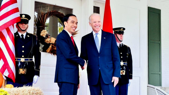 Presiden Jokowi dan Presiden AS terpilih, Joe Biden