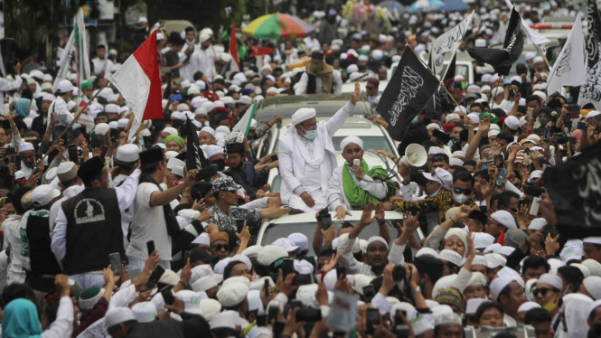 Habib Rizieq Shihab Tiba di Petamburan