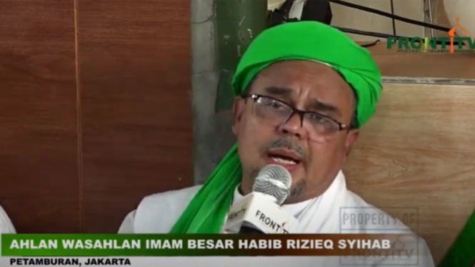 Habib Rizieq Shihab di Markas FPI Petamburan, Jakarta Pusat