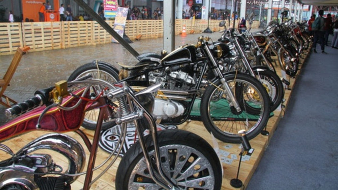Ilustrasi pameran sepeda motor