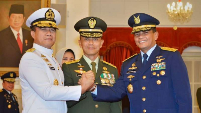 VIVA Militer : Para Kepala Staf Angkatan TNI periode pertama pemerintahan Jokowi