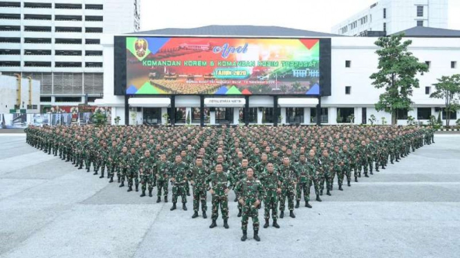 VIVA Militer : Apel Terpusat Komandan Korem dan Komandan Kodim di Mabes AD